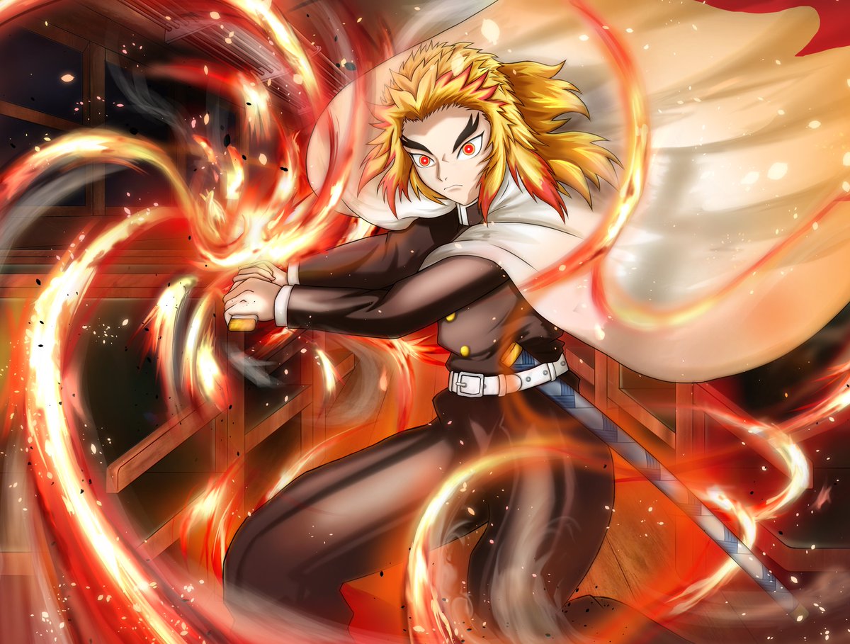 とるぬす 読書とお絵描きman S Tweet イラスト好きな人と繋がりたい 鬼滅の刃 煉獄杏寿郎イラスト 色々修正してやっと完成 炎のエフェクトはまあまあいいかな 普段男性キャラ描かないので たまには描くようにしよう Trendsmap