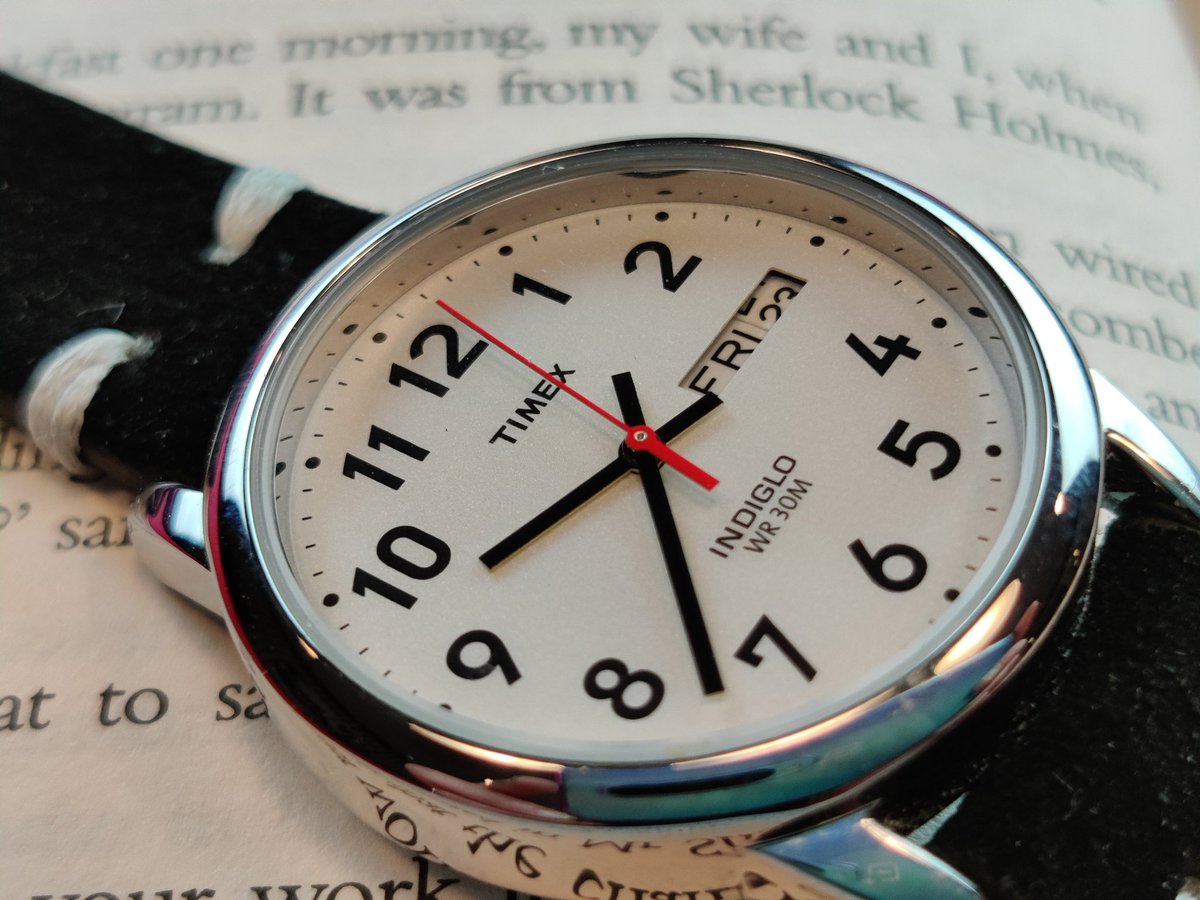 WatchYouKnow1's tweet photo. My latest review is of the Timex Easy Reader Day Date. Astonishing how a new strap can make El cheapo look like a million bucks ( well not really, but nicer)
My review:https://t.co/KgAn1qqn9p
#beaterwatch #timex #onthelevel #suede #quartzwatch #under100 #bestwatches #valuewatch https://t.co/PItRIqMudB
