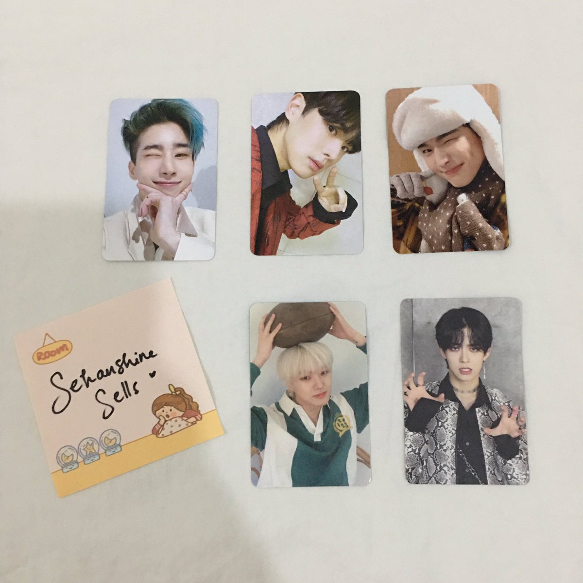 Victon PCsKTOWN PCs - 170PHP eachBC Makestar 2 - 100PHPHanse 2nd Gen - 80PHPSubin Continuous AR - 80PHPQrt + Mine + which pc (include member name if applicable