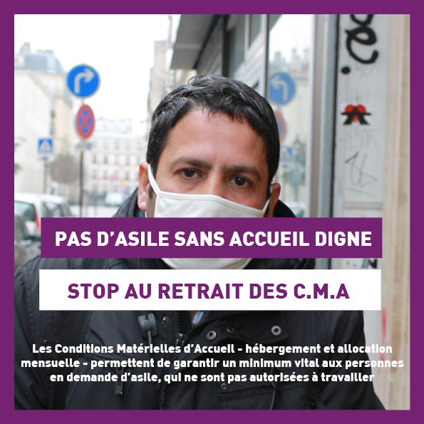 legisti's tweet photo. [PAS D’ASILE SANS ACCUEIL DIGNE]  
Malgré la condamnation de la France par la CEDH, l’administration continue à maltraiter de nombreux demandeurs d’asile. Nous dénonçons cette pratique punitive et exigeons le rétablissement des CMA pour tou·te·s. https://t.co/9sW0BLw0wx