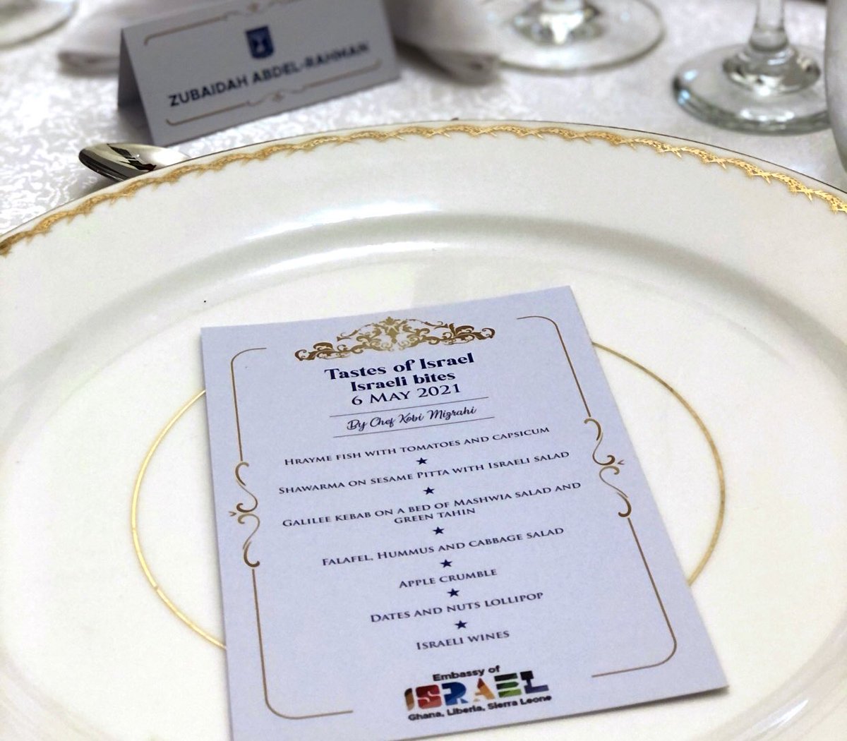 zubaidah_x's tweet photo. Thread time!✨💫

I was invited by Embassy of Israel to a dinner event hosted by the Ambassador of Israel to Ghana, Liberia &amp; Sierra Leone H.E. Ms. Shani Cooper-Zubida (who is now my WCE because she’s super friendly &amp; interesting AND we have the same name!) https://t.co/94S9K0WK6U