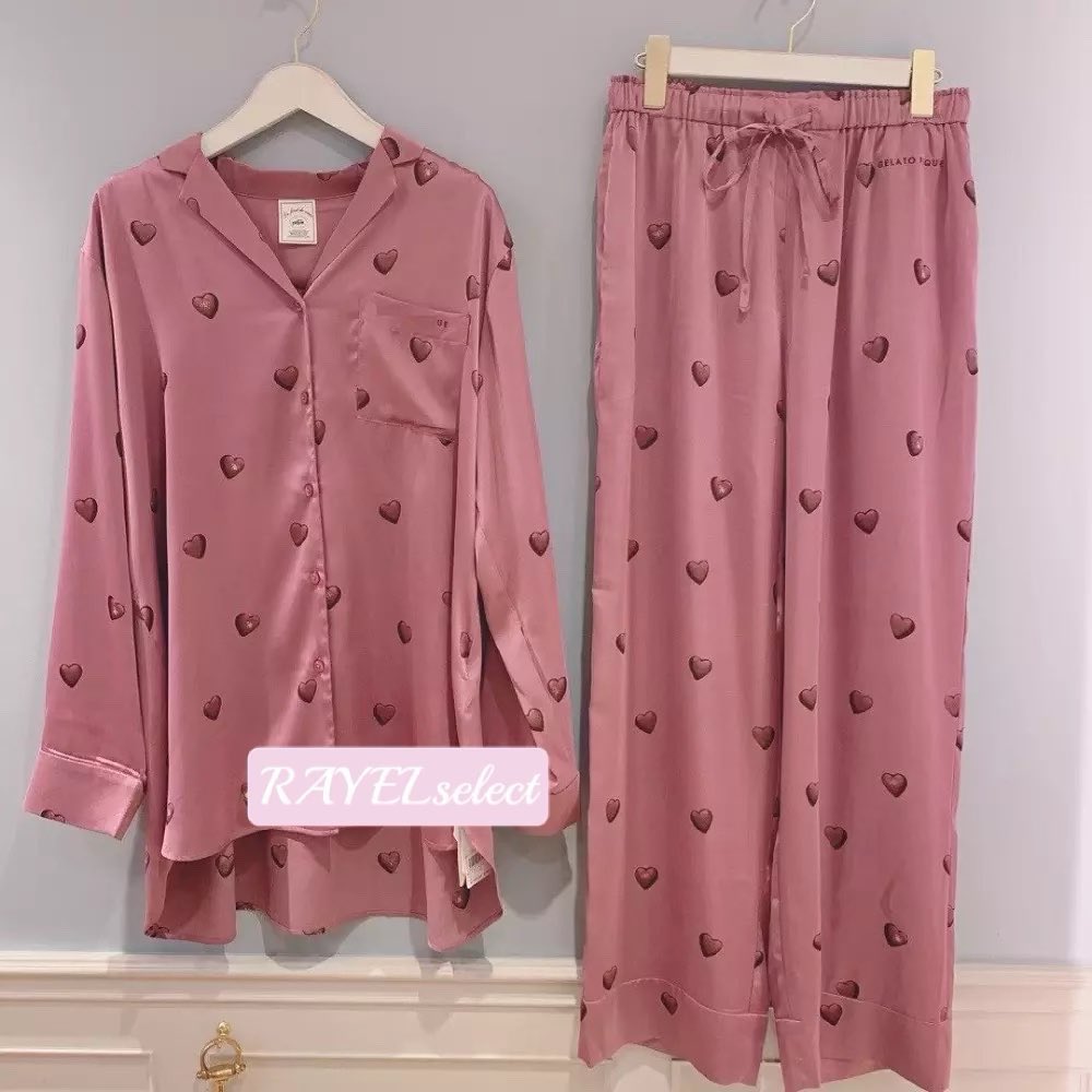 rayelselect's tweet photo. Heart-patterned roomwear

color：BROWN/PINK

material:素材： ポリエステル

トップのURLから購入頂けます🥰  #RAYEL #セレクトショップ #レイエルセレクトショップ #トップス #ワンピース #韓国ファッション #韓国 #アクセサリー #お洒落さんと繋がりたい #春服 #置き画倶楽�� https://t.co/yaMYCBBMsj