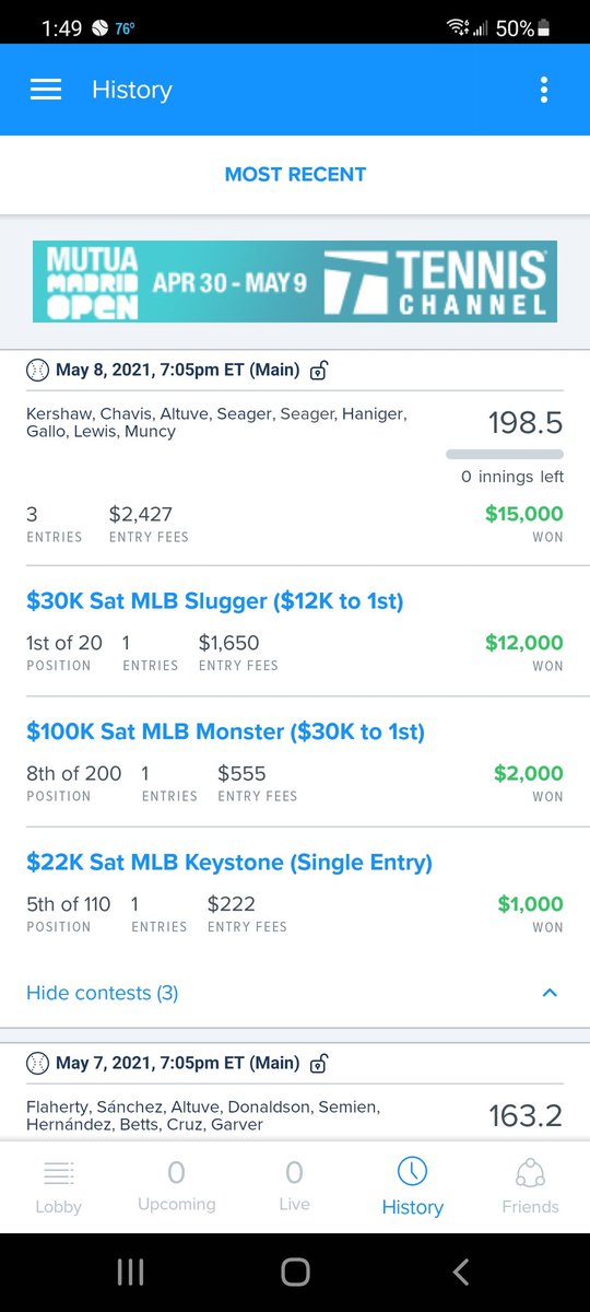hobson115's tweet photo. @SimpleSlates killed it last night!!! Told yall we about to hit another hot streak go aheadnand hop on now and make yall some money https://t.co/sYZ8aoYzUM