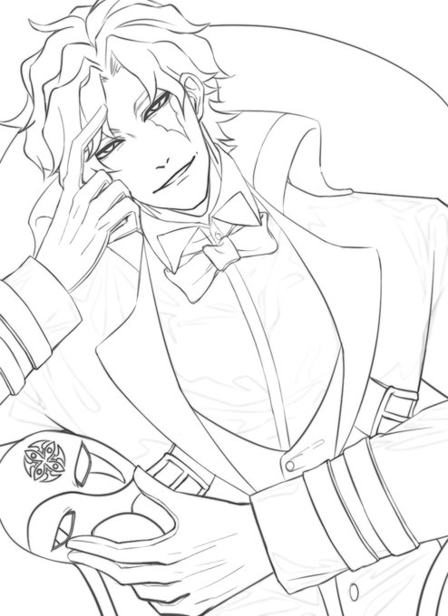 :D imma post the lineart since I think it looks nice, but it's still only a WIP! https://t.co/a3CjrcaEK3 