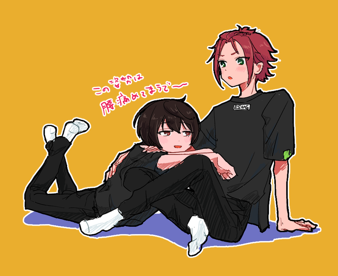 開催おめでとうございます!まおりつ絵チャで描いたお揃い衣装です
#まりッター
#おうちdeまり茶 