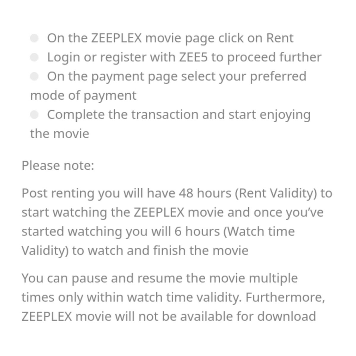 Post  #Radhe Release On 13th, You've To Signup/Login With Your Mob Number On  http://Zee5.com  or Zee5 App & Then Have To Click On Profile  My Account Zeeplex Rentals Then you Can Rent It By Following The Steps In Pic 2, You've 48 Hrs Validity & 6 Hrs Watchtime (5/n)