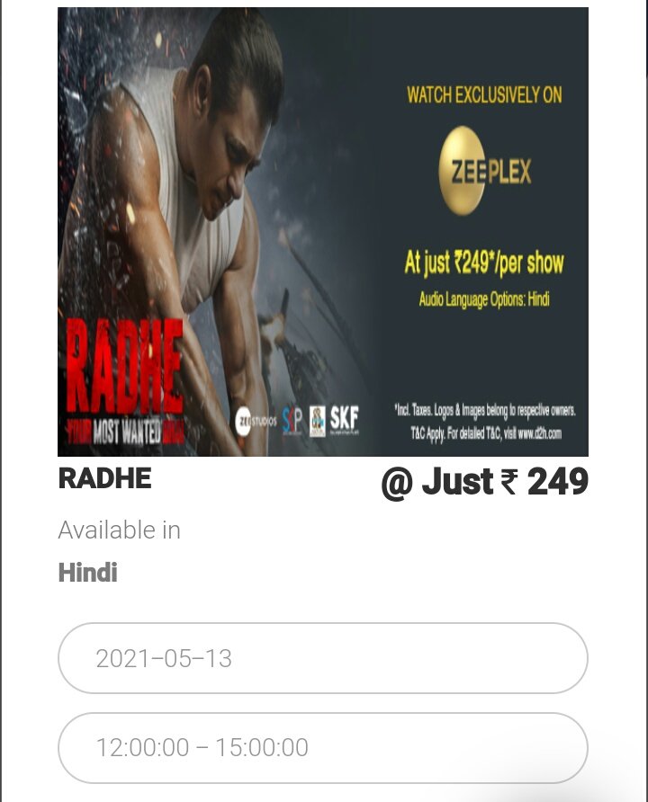 On The HomePage Only D2H Have Zeeplex Offers Like In Pic1.  Click On Book Now and Login With Your Customer ID or Registered Mobile No.! Select The Date and Time Slot In Box Below and Then Pay as Per Your Convenience! Must Read Through Pic3 & 4 Carefully!(9/n)