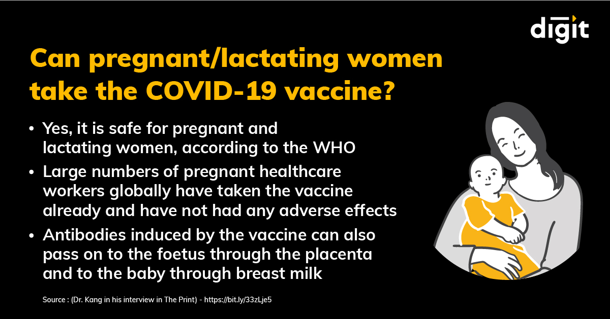 heydigit's tweet image. Can new and to-be moms take the COVID-19 vaccine? Although no specific data is available, experts believe it's safe. Many pregnant &amp;amp; lactating healthcare professionals have got vaccinated. Talk to your doctor and take the vaccine. 
#GoDigit #DigitSimplifies #HappyMothersDay