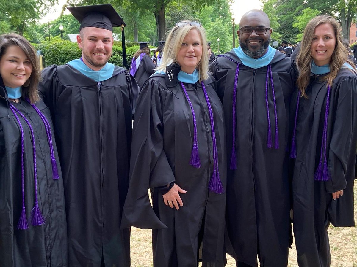 I'm so proud of these Greenville County Assistant Principals who graduated from Furman with their Ed.S degrees. We are on a path to better ourselves in order to be the best we can for our teachers and students!