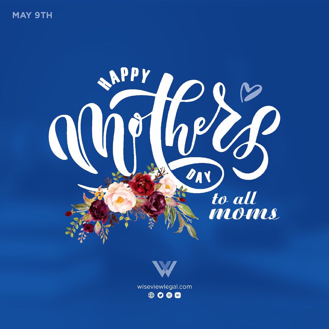 A mother's love is the purest of all loves. To honour this love, Mother's Day is celebrated. It is a celebration of mothers, motherhood and maternal bonds. We wish all mothers and intending mothers a Happy Mothers’ Day. #Mothersday #wiseviewlegalconsultancy #May