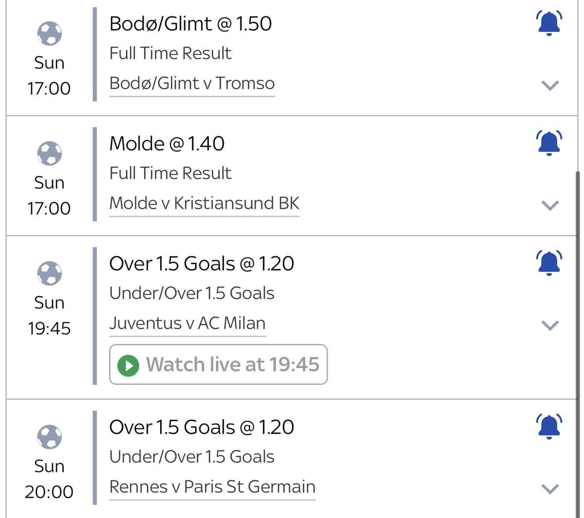BigBarryTips's tweet photo. Here’s the Betslip I’ve gone for! Remember I have won quite a few of these in the past 🤑🙏🏼

I recommend small stake instead of what I’ve gone for 😅🔥 https://t.co/bYWGBASmhD