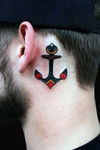 Since an anchor can be displayed in different creations and sizes, there are also a lot of possibilities where anchor tattoos can be placed on the body:- Behind the ear- At the wrist- On the finger- On the upper arm- On the chest (especially in men)