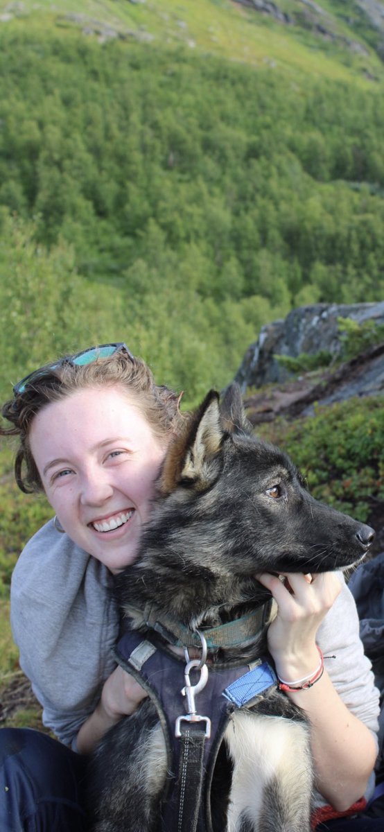 I met Roma on a hike we did on the fifth day of school. I wanted to take who I found out was her dad, but he was already taken and her harness was on the same hook as his. This is our first picture together, and one I took near the top. She didn’t like the camera at first :)