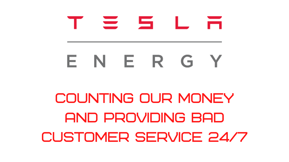 JCouchoud's tweet photo. If anyone is considering using @Tesla for their solar, please think twice. I have been dealing with BS from them for 6 months. Their customer service stinks and they cost me 5K because it took 5 months for them to remove my panels so I could fix my roof. #Teslastinks
#badservice https://t.co/yi2D412ziP