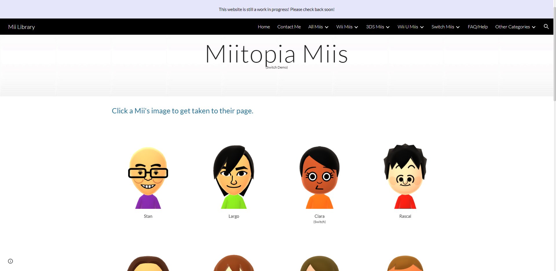 I M Alice New Update For The Mii Library Is Out This Time Adding The 19 Miis Seen In The Miitopia Switch Demo Did You Know The Default Mii For The