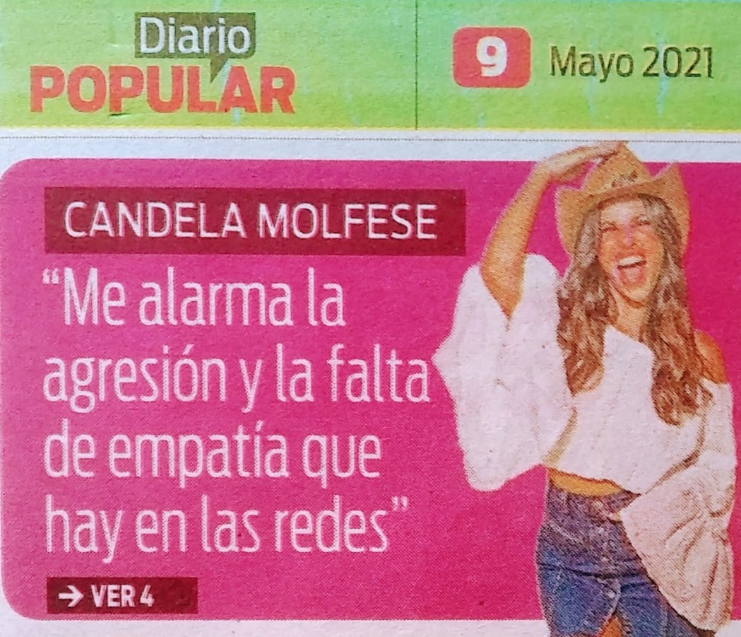 Sergio83614118's tweet photo. Podés leer ahora la entrevista que le hice a CANDE MOLFESE para DIARIO POPULAR  @kndmolfese @Redesvivituexp
@agenciaAB @emiliapitu https://t.co/xXhxvYq8ah