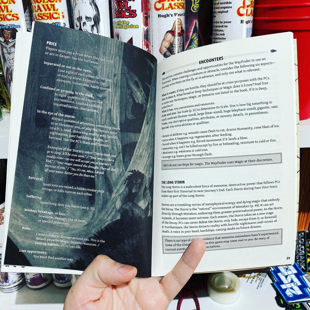 diogo_oldskull's tweet photo. #LostRoads is a #Zine #TTRPG #Game of #PostApocalyptic #Fantasy about #Migration in a world devastated by #Climate disaster. Can you and your fellow people survive this journey? Beautiful #Book! Great game! I got this at #ExaltedFuneral! https://t.co/lckIq445oU