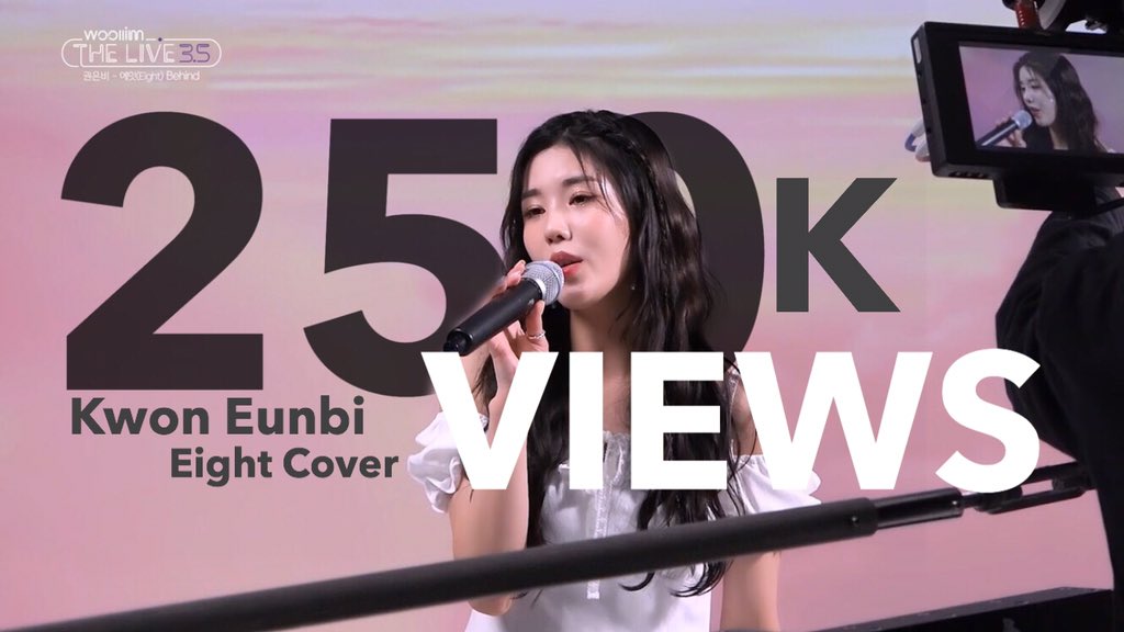 eunbissii's tweet photo. #권은비 Woollim the Live Eight Cover has reach 250K views! 💜 Keep streaming for Eunbi!
🔗 https://t.co/Z1apLyTZEF
#FirstStepWithEunbi #아이즈원 https://t.co/bXzXa4JVlG
