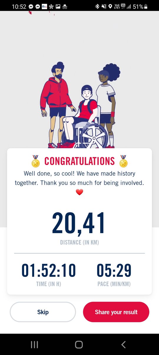 ♿ Staying performance on par with Gold Medals in the Grand Annual 💪

#WingsForLifeWorldRun
#RunningForThoseWhoCant
#SpinalCordInjuries