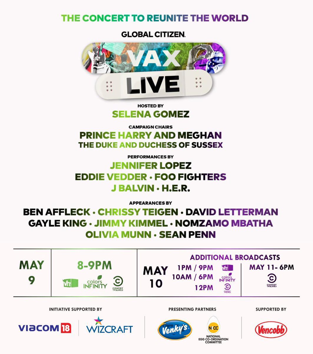 SrBachchan's tweet photo. T 3900 - The only way to beat Covid19 is #vaccination lets join &amp; support @glblctzn to advocate vaccine equality India needs this, tune in 8pm on Colors Infinity, VH1 &amp; comedy central @Viacom18 @WizcraftIndia bringing you #VaxLive concert to unite the world #fightagainstcovid19 https://t.co/LAzSpYgPs7