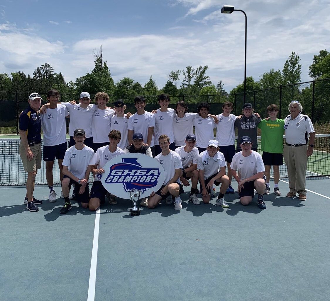 Five wasn’t enough...congrats to the Boys AND Girls Varsity Tennis teams for securing two more State Championships for Marist this school year!! 🏆🏆#WarEagleFever <a href="/wareaglestennis/">Marist School Girls Tennis</a>