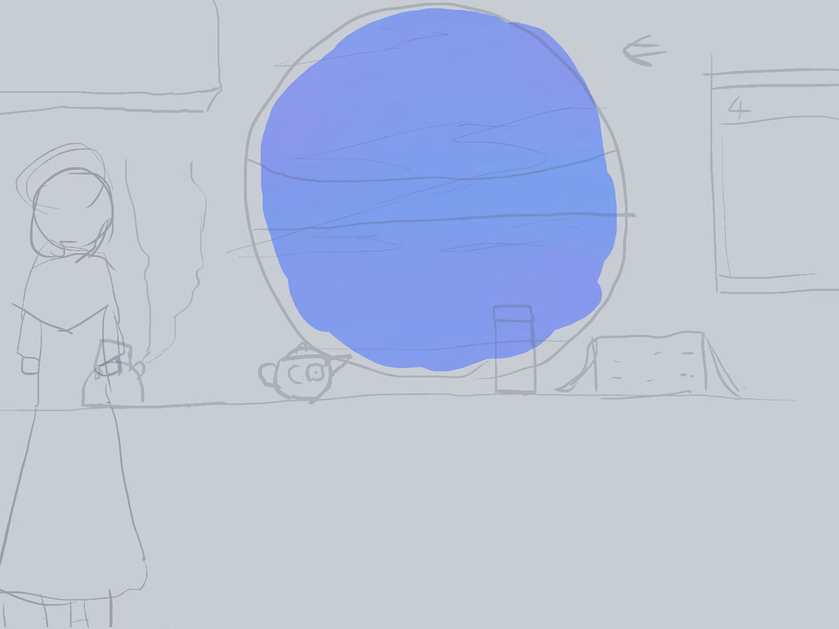 業務が渋滞していて思ったより描けてない 専業お絵描き動画マンで暮らしたいね 秋彗のイラスト