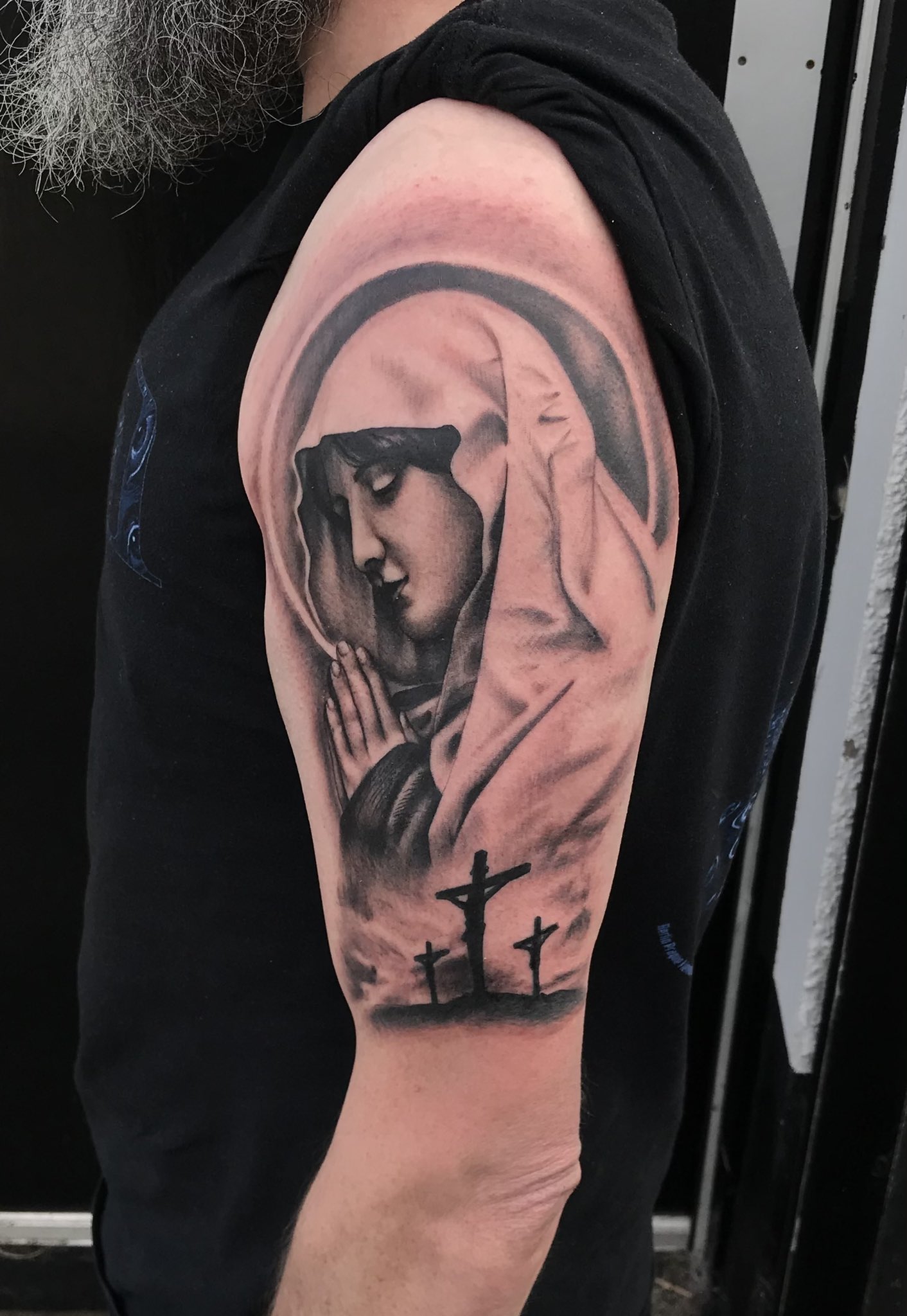 Share 69+ hail mary prayer tattoo super hot in.eteachers