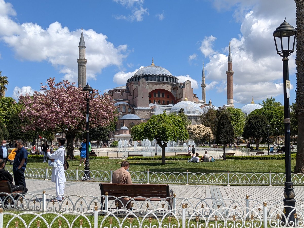 The grounds near the Hagia Sophia are lovely in their own right.