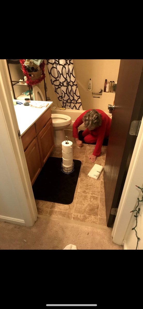 She is far from the best and we don’t talk much these days, but I’ll always cherish the photo I have of me waking up to her washing my floors; she expressed love in the way her Polish ass knew how to