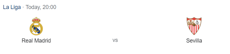 sam_millne's tweet photo. Real Madrid vs Sevilla in La Liga title race kicks off in 20 minutes. 

Join me on @TribeSportsApp for live coverage.

#RMASEV https://t.co/4b2IbaWw0R