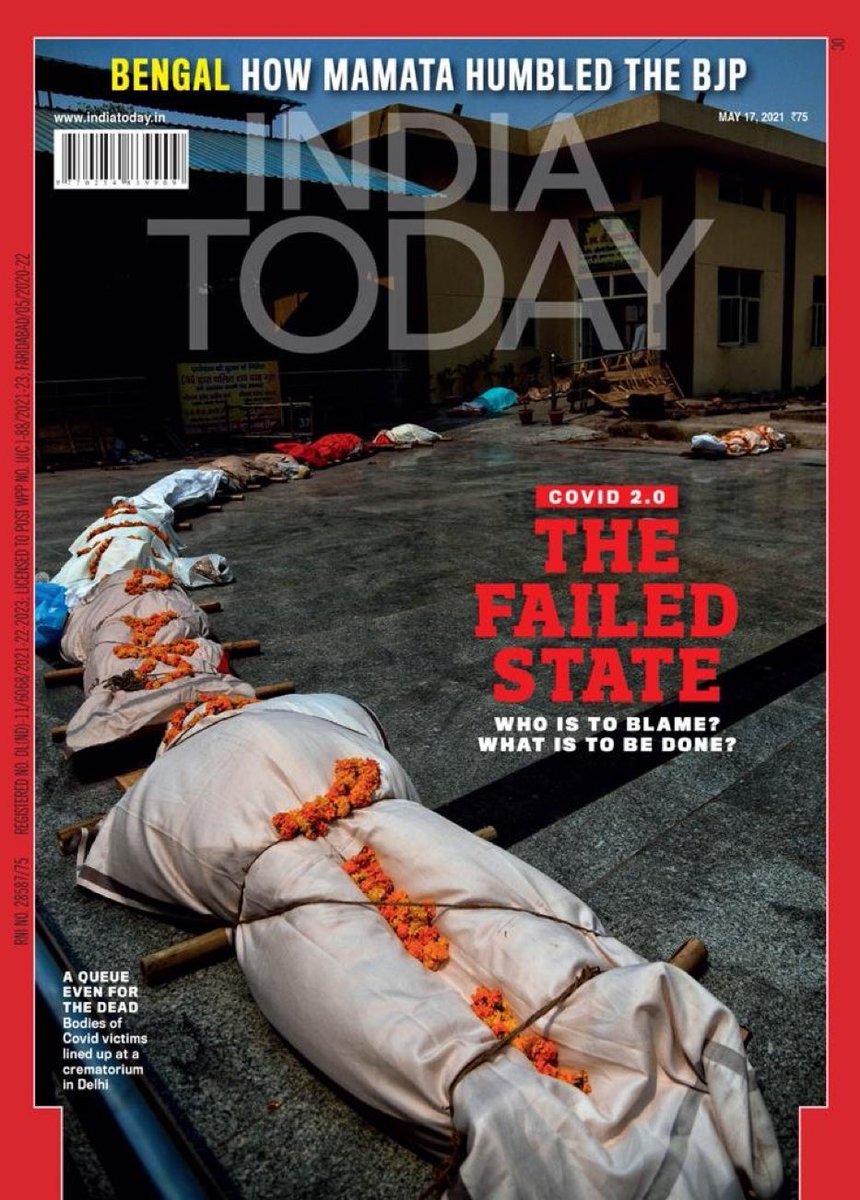 An  @IndiaToday cover too.  https://www.indiatoday.in/magazine/editor-s-note/story/20210517-from-the-editor-in-chief-1799922-2021-05-0712/n #ModiMadeDisaster