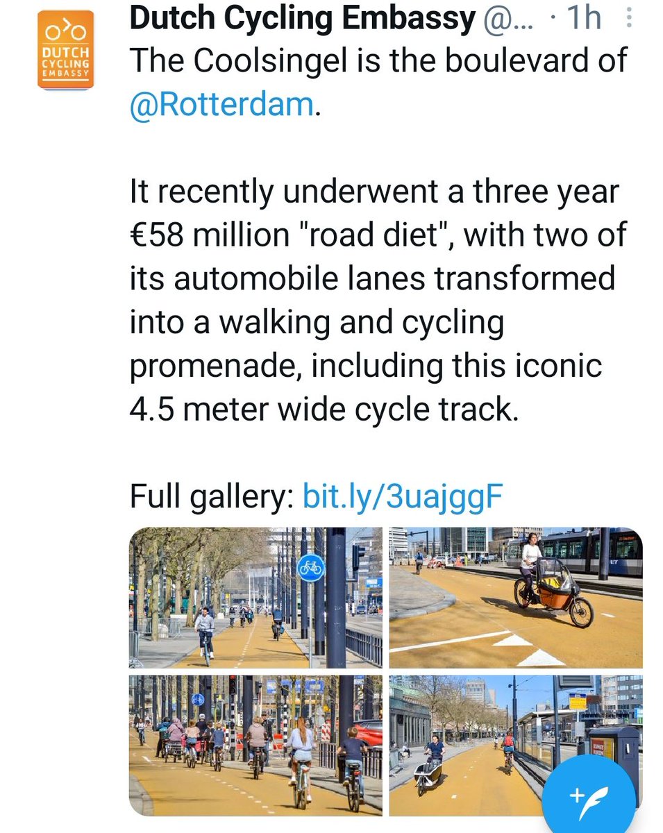 gstierling's tweet photo. Ha escuchado la frase:

"Estoy de acuerdo en darle más espacio a la bicicleta, pero sin quitarle espacio al auto"

Los países realmente comprometidos con la sustentabilidad, generan espacio para la bicicleta QUITÁNDOLE ESPACIO AL AUTO.

Ambos son signos de desarrollo. https://t.co/wSj7KPBvi4