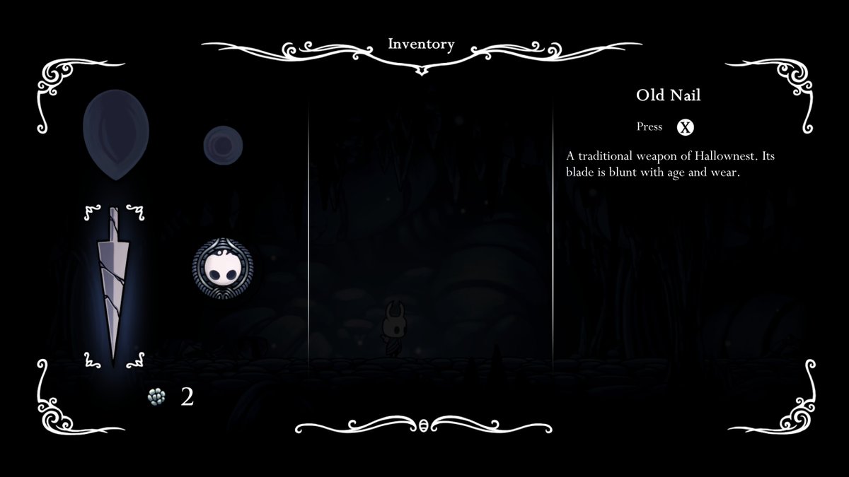 In Ori 1 the player had the Spirit Flame, a small orb that goes next to enemies and attacks them on a button press.Hollow Knight’s main weapon is the nail (sword).Similar to HK, in Ori 2 you start with a sword called the Spirit Edge.