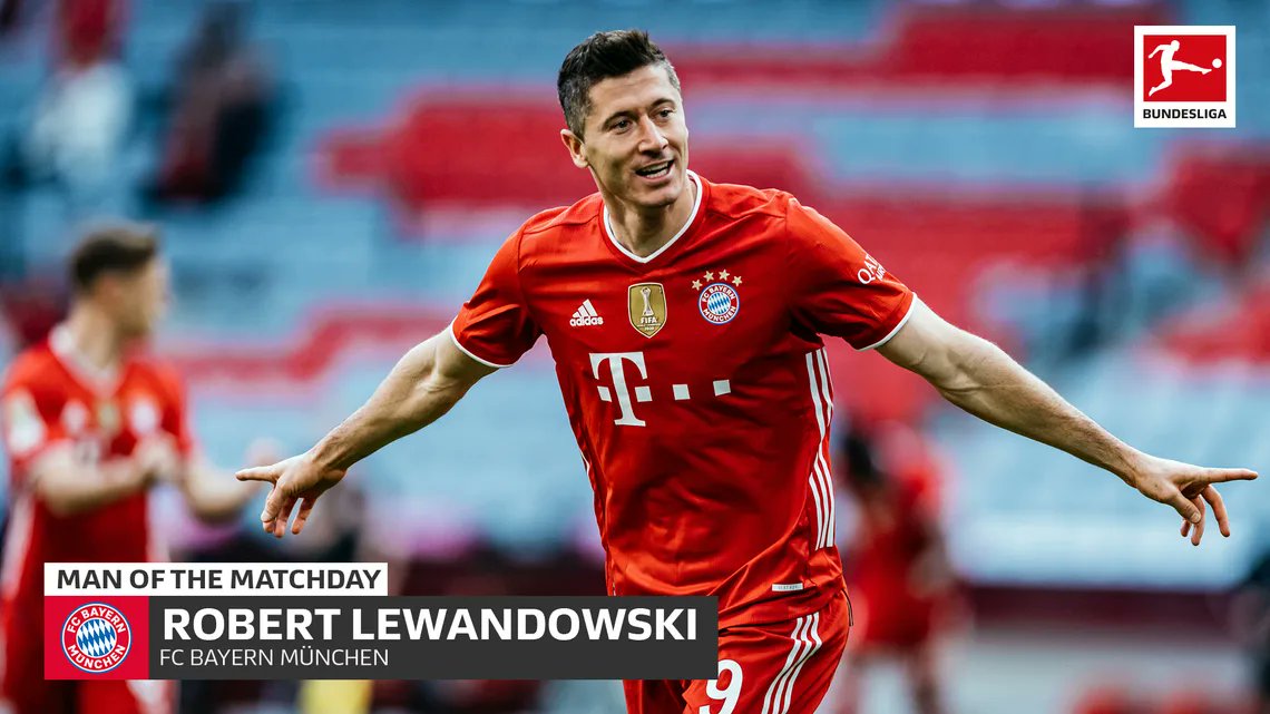 iMiaSanMia's tweet photo. Robert Lewandowski has been named Bundesliga Man of the Matchday https://t.co/eQ7ot4CIPT