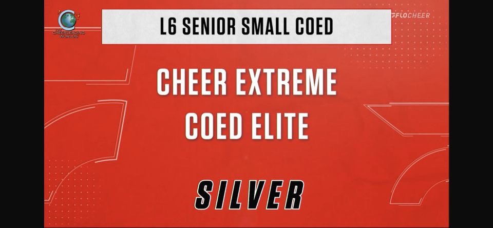 JTV_HD's tweet image. Wow!!! Coed Elite wins Silver!!!