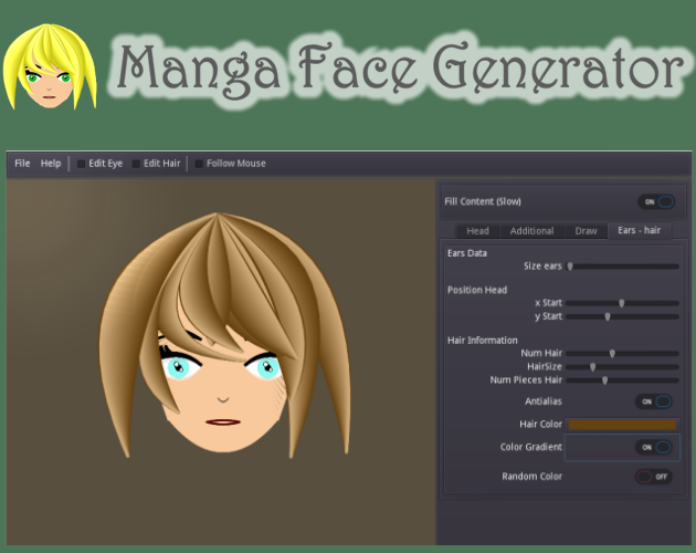MisterMRAI's tweet photo. Released a first version of my free tool at https://t.co/QvboOyBHv9
for the #thetooljam Tool JAM
Working in a Manga Face Generator #gamedev #godot #GodotEngine #indiegame #indiedev #gamedevelopment #game #indiegamedev #gamedesign #indie #manga #tools https://t.co/r21vwzD4kj