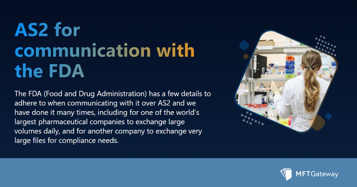 mft_gateway's tweet image. Experience seamless #AS2integration with #FDA to exchange very large files for compliance needs.
🔗ow.ly/1V0w50EIljA