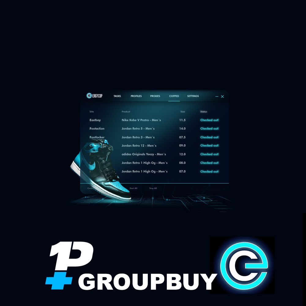 plus1posse's tweet photo. Thank you to @EasyCopBots for hooking up Plus 1 members with a group buy today! 🔥 https://t.co/TXzAbSqA65