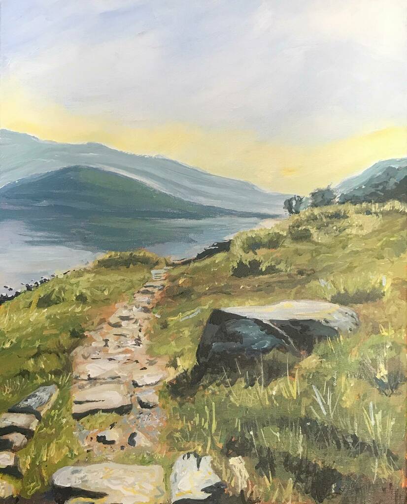 Yeyeye little scene from the coast to coast (when can I go on another big walk) 

#hatehashtags #acrylicpainting #landscapepainting #artistsoninstagram #lakedistrictnationalpark instagr.am/p/COp4gV4Hp0b/