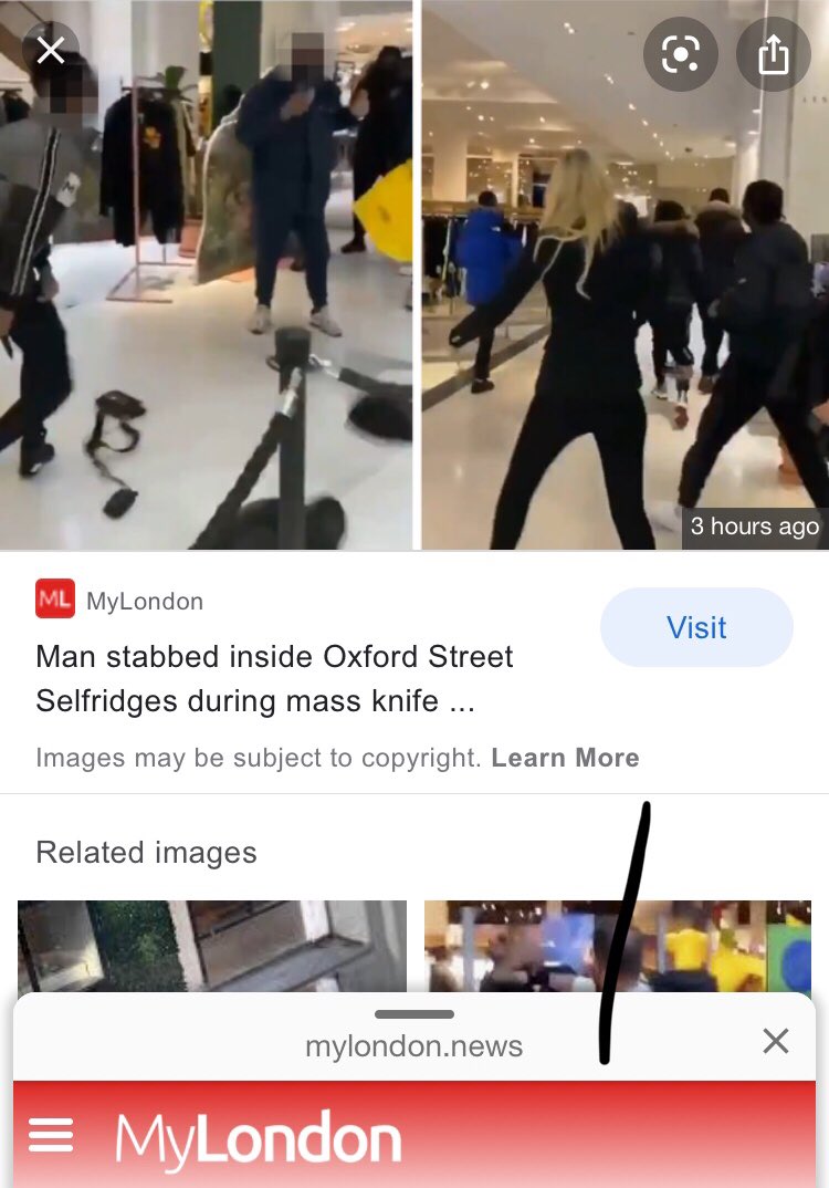 Xeno_Of_Arcadia's tweet photo. #MSM NOT REPORTING the knife attacker is #BLACK.

Am I racist? No.
Does it matter? Yes.
Why? So we can solve the problem.

We are in denial about black crime. 

#BLM &amp; #GeorgeFloyd are making a bad situation much worse.

You don’t see whites running round Selfridges with knives. https://t.co/So7U6LDU76