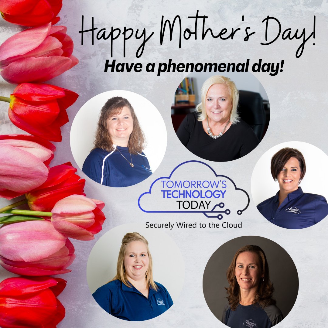 TTechT's tweet photo. Happy Mother's Day to all of the wonderful moms out there and especially to our TTechT moms! 
We wish all of you a phenomenal day! 
#ttecht #securelywiredtothecloud #haveagreatdaymom https://t.co/47keLHFuvN