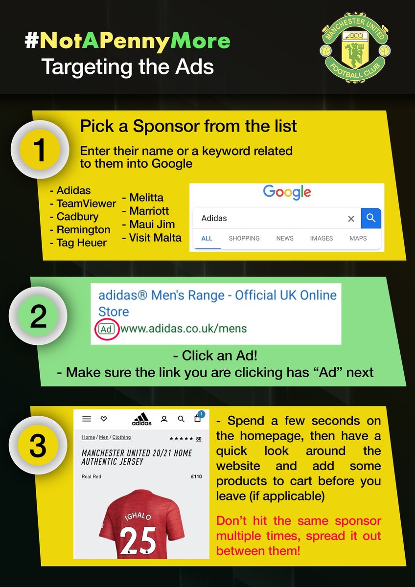 We've put together a list of serch terms to enter in order to find the sponsors' ads.We have already created the links to some of the key products that are Googled by sponsors.Spread your clicks out between sponsors as much as possible. #NotAPennyMore