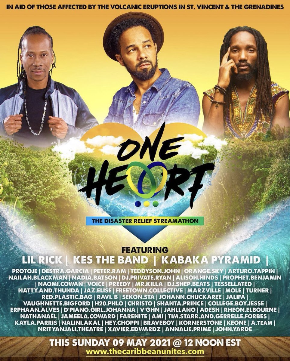 CariDayofGiving's tweet photo. ONE HEART - The Disaster Relief Streamathon for #SaintVincentAndTheGrenadines

‼️TODAY‼️ at 12pm EST
https://t.co/YwR0K63Zvq https://t.co/rFoFISpqVV