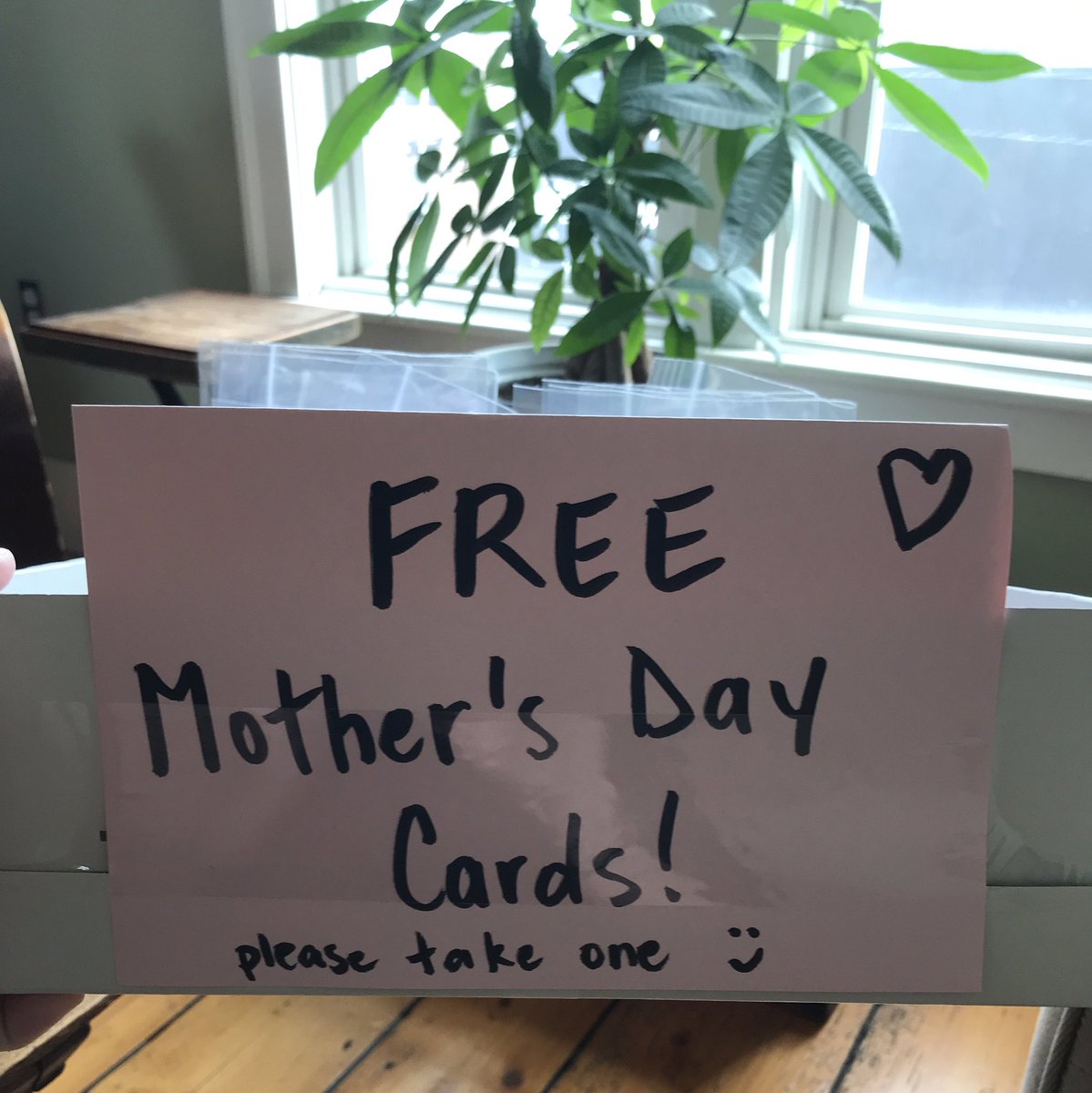 HatchedHalifax's tweet photo. FREE MOTHER’S DAY CARDS!! PLEASE SHARE!! 

A little lockdown love. If you couldn’t buy a card because you’re broke or didn’t want to go into a drug store, I’ve got ya covered. Stop by 6041 Cunard St, #Halifax to grab a free card for mama. I’ll be putting the box out at noon.❤️ https://t.co/1Zmi4cOIqj