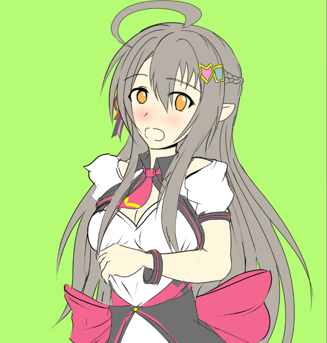 依頼絵を進めてて始めてぶいちゅーばーのキャラ描いてるけど詳しいニキにノーヒントでこのキャラデザだけ見て「コレは・・・○○じゃな?」とわかって貰えるのかどうか 