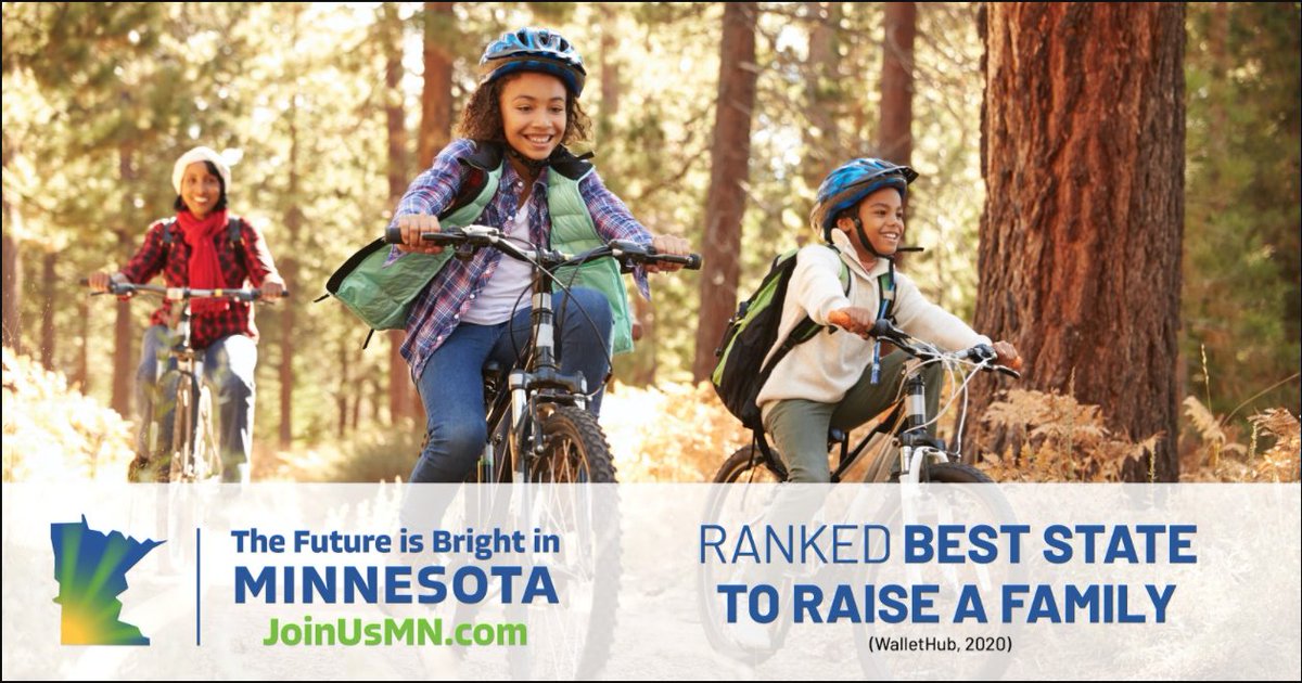 Once people move to Minnesota, they tend to stay, and it’s no surprise why. It’s the best place to raise a family. Explore more at joinusmn.com/?blitz-1.  #JoinUsMN #EDW2021 #EconDevWeek