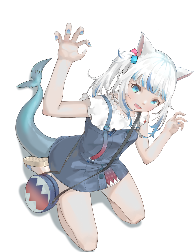 がうるぐら ,がうる・ぐら(私服衣装) 「#CatShark #gawrt #gawrgura #hololiveEN 」|絶缘体のイラスト