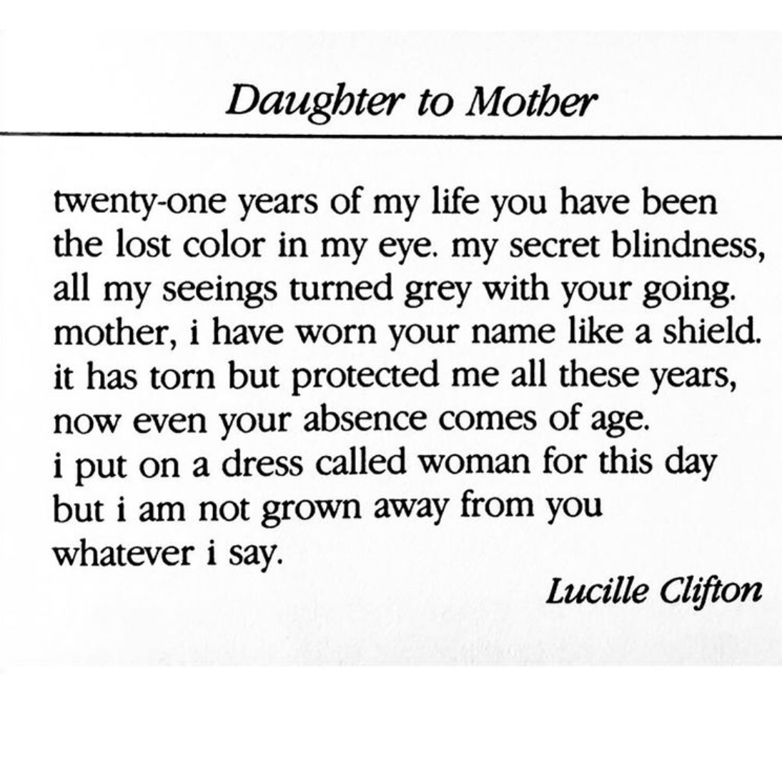 For mothers & children who long to honour their shared intimacy: including the ripples of distance that sometimes strain it.