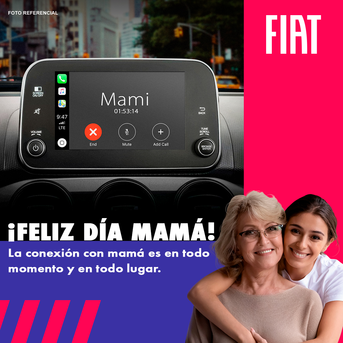 Una de las primeras y más importante conexión es la que tenemos con quien nos ama incondicionalmente👩🏻. ¡Feliz día mamá!❤️
 
#DíadelaMadre #FiatPerú