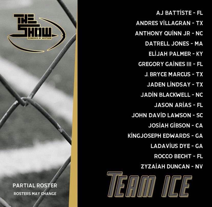 JasonArias45's tweet photo. 🧊invited to the @TheSHOWByNXGN at @IMGAcademy 
@HarwardLl https://t.co/bRHq6IA6Ul